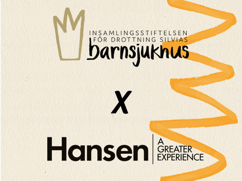 Hansen går in som eventpartner - Barnsjukhuset.